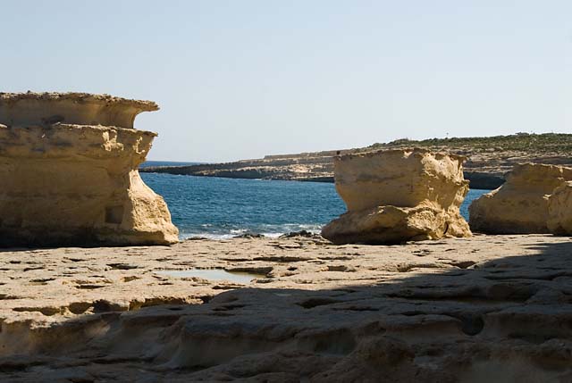 Malta, Peter's Pool, Felsen